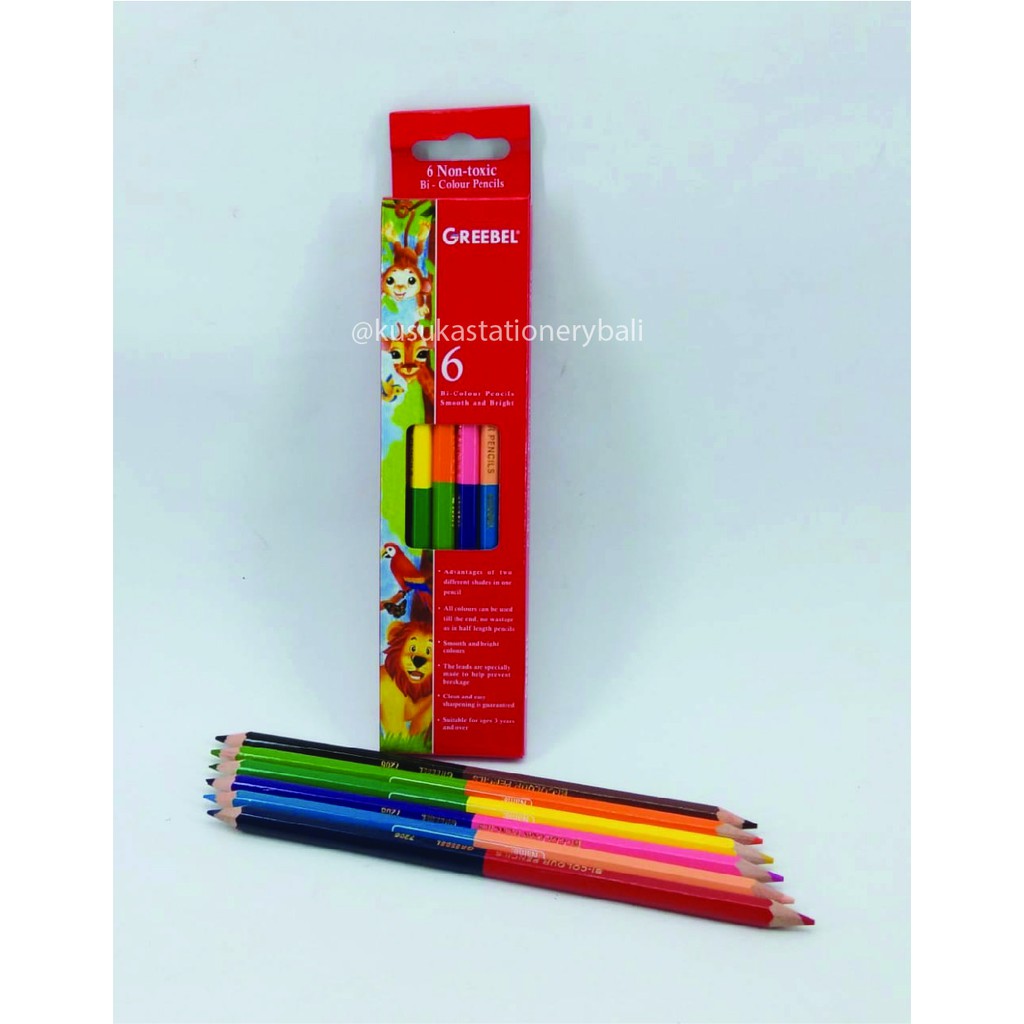 

PENSIL WARNA 2 SISI 7206 GREEBEL