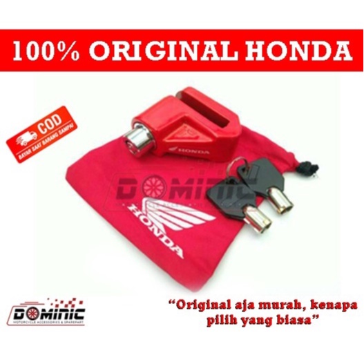 DISCLOCK Honda Original TERLARIS !!! No #1 seINDONESIA - Ready - Kunci gembok cakram disk lock motor Honda Original AHM