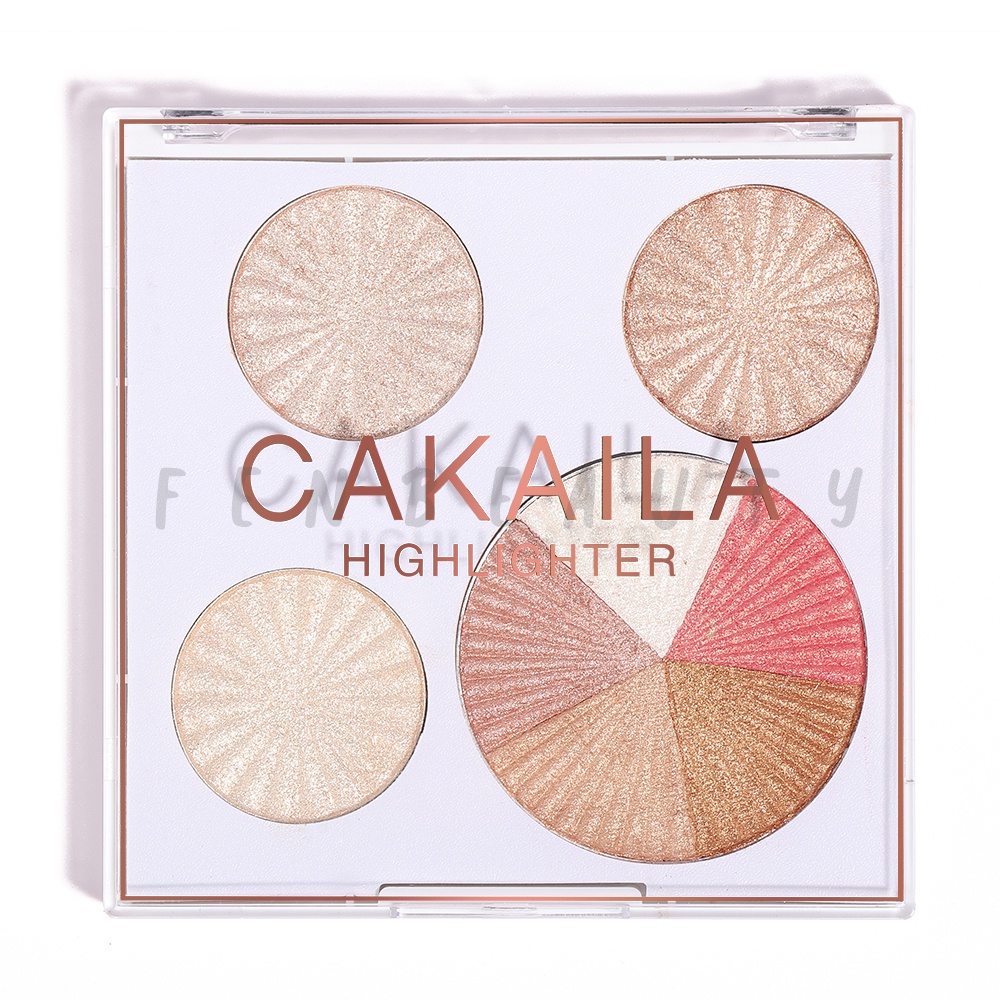 100% ORIGINAL! PROMO CAKAILA 8 Warna Bronzer Shimmer Highlighter Kontur Palette Palet Powder Blush Makeup