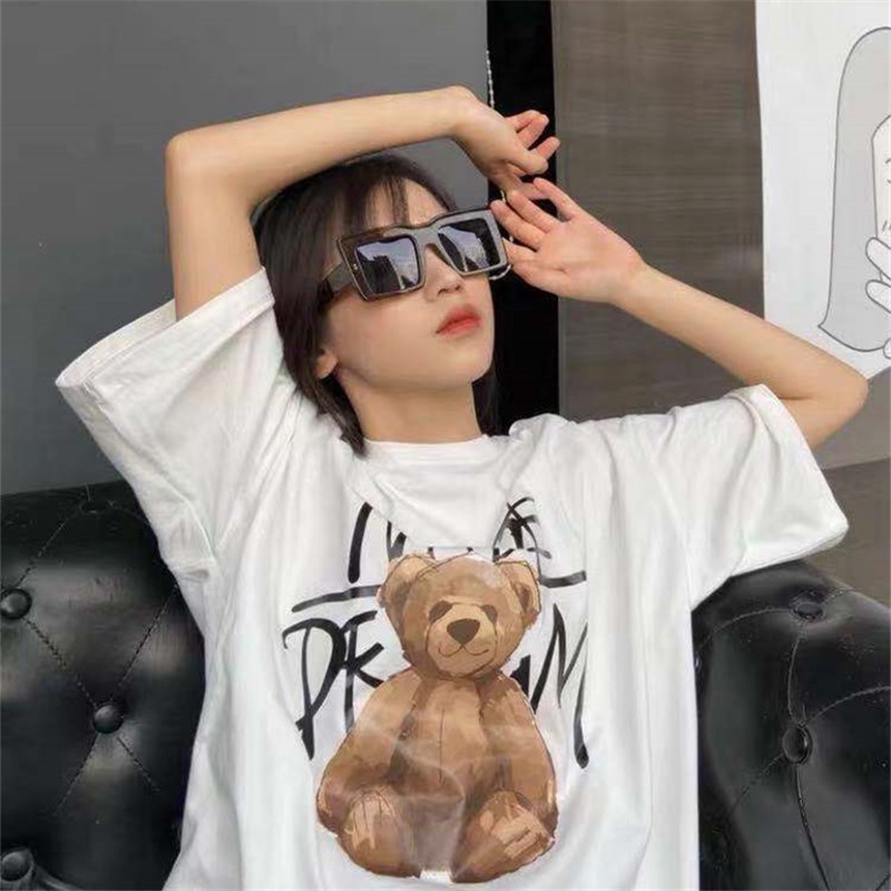 (YUZHU) COD INS Fashion Retro Kebesaran Bingkai Persegi Leopard Print Sunglasses Musim Panas Tabir Surya Kacamata Wanita