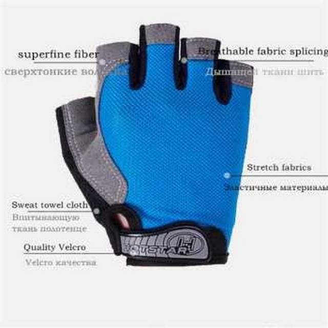 Sarung Tangan Huwai Half Finger Outdoor Sepeda Gym Motor Gloves