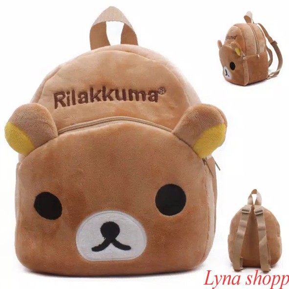 Tas anak cewek/tas ransel mini/tas sekolah anak/tas jalan anak/tas ransel anak/tas motif RILAKKUMA