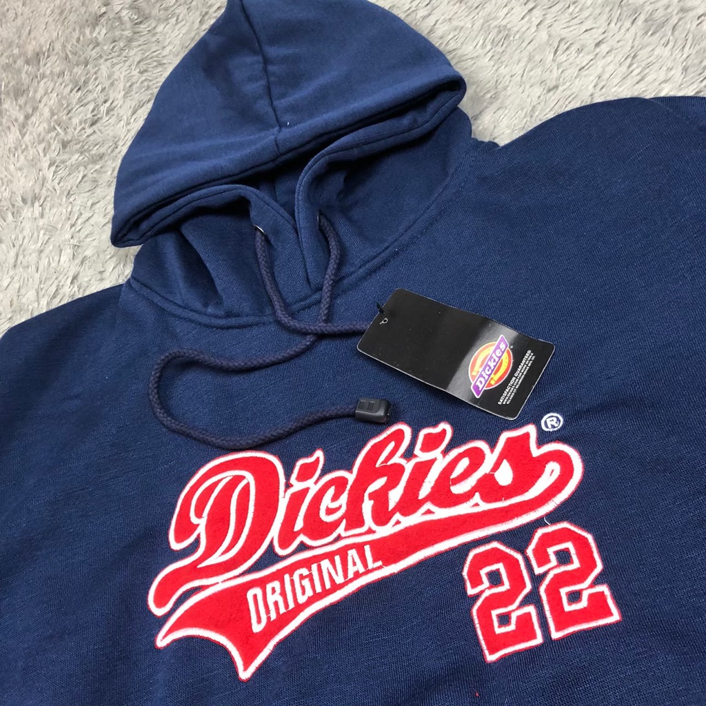 JAKET HOODIE DICKIES ORIGINAL 22 EMBORDIERED  NAVY AND GREY