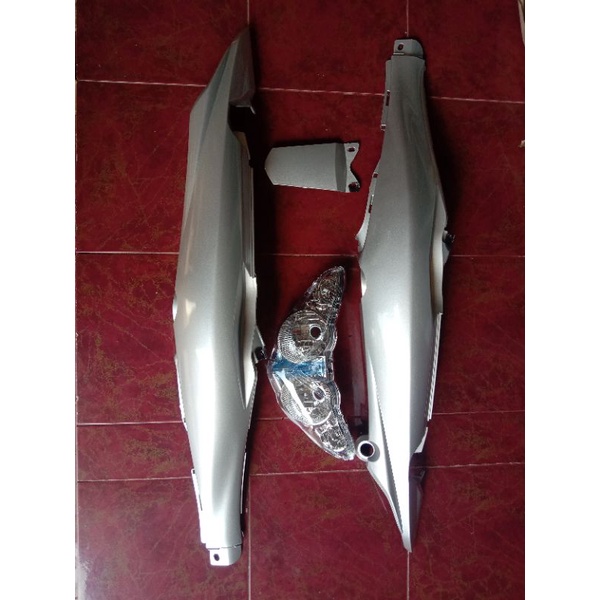 cover body bodi jupiter z new jupiter z burhan burung hantu silver set head lamp lampu depan reflekt