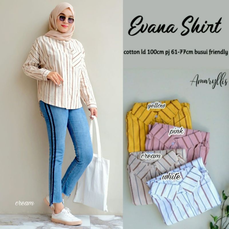 Evana Shirt Kemaja Wanita Kekinian Terbaru by Amaryllis Kemeja Bagus Wanita Dewasa Murah Kemeja Impo