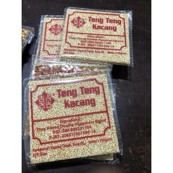 Teng Teng Kacang / Wijen 100 gr Halal Kue Tengteng Permen Gula