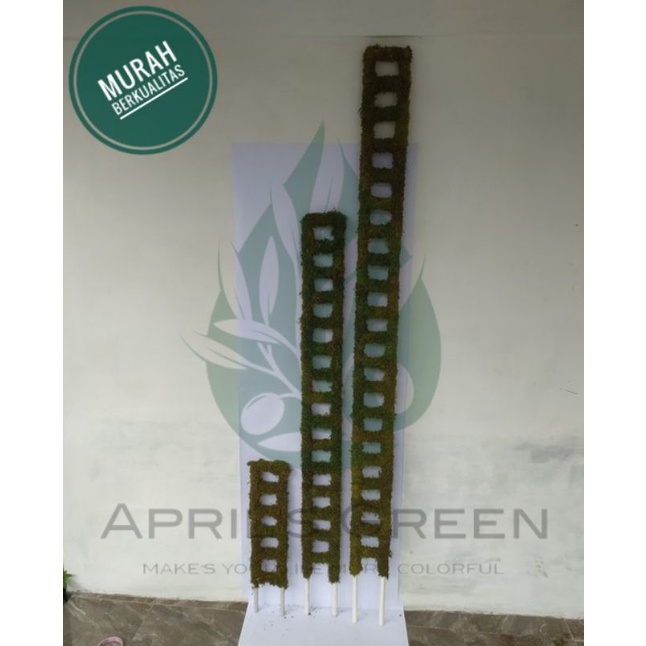 Turus Pipa Tangga kotak 200cm Lapis Lumut Moss