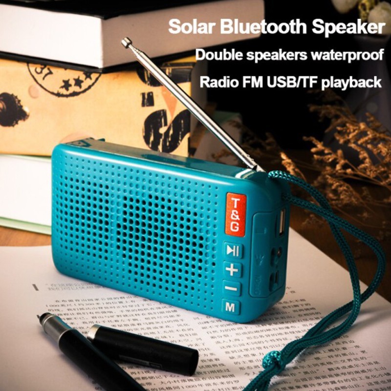 Speaker Bluetooth Solar Charger Travel Sound 3D E-BEAR TG-184