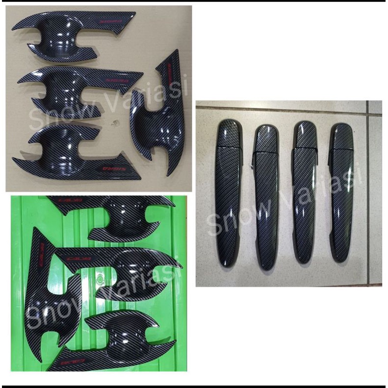 Paket Outer Handle Calya Sigra 2016 2018 2020 2021 Carbon