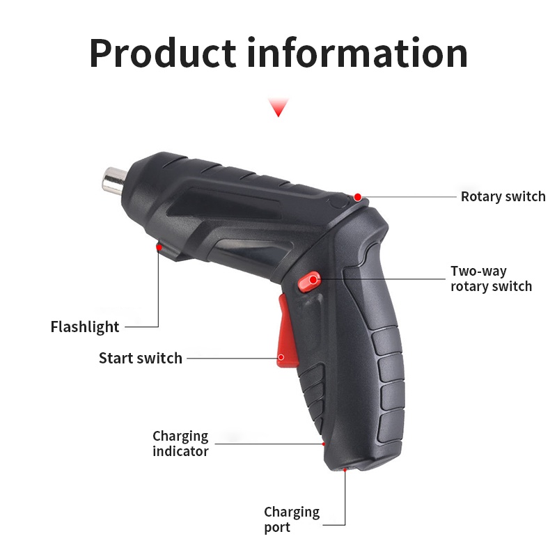 Mesin Bor set 49 / Cordless Screwdriver 4.2 V / Mesin Bor Cordless Mini / Bor mini / Screwdriver Baterai / Mini Obeng