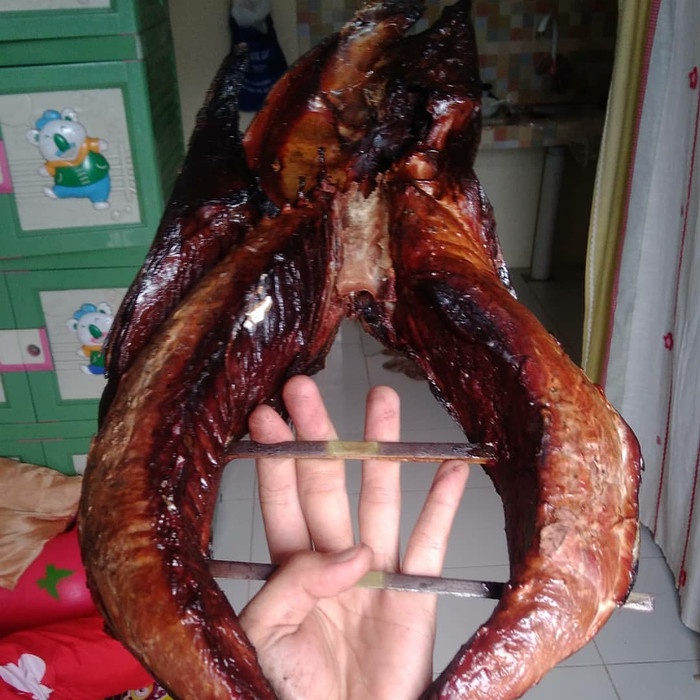 Ikan Asap - Ikan Cakalang Fufu/Asap, Tanpa Gapit Atau Bambunya. 80.000