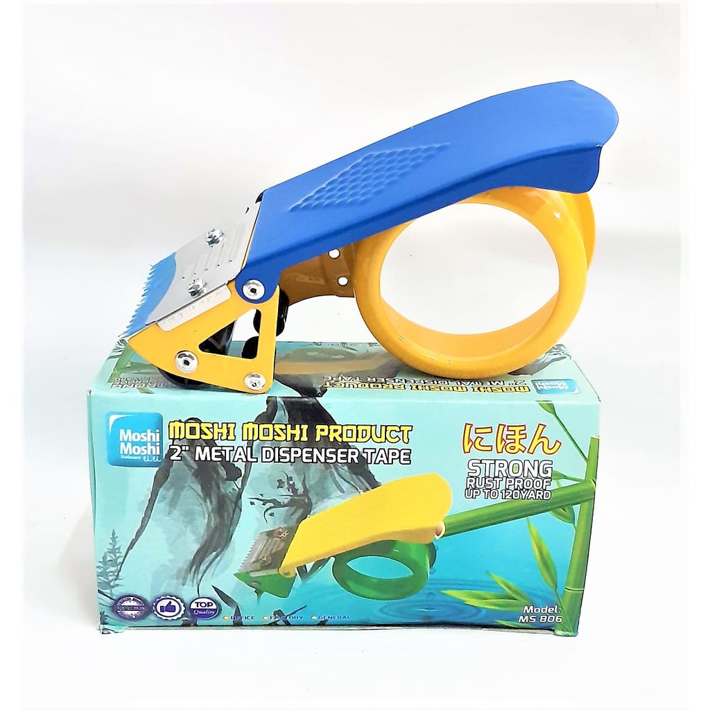 

TAPE DISPENSER PEMOTONG LAKBAN BESI MOSHI OPP PLAKBAN CUTTER 48 MM