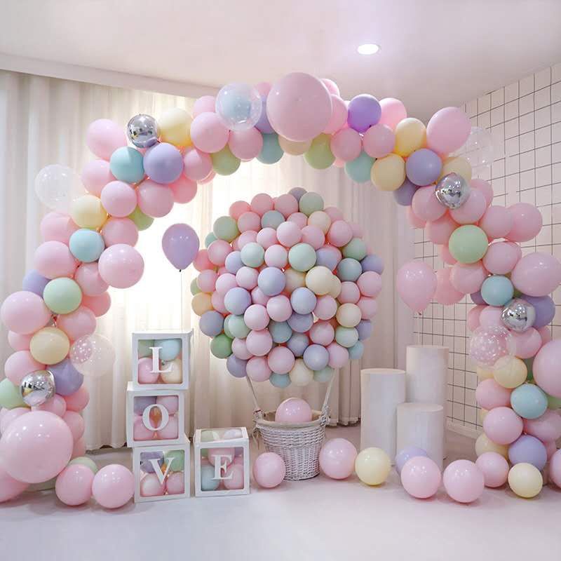 Balon Latex Doff Macaron Macaroon Pastel 5&quot; 5inch 12inch 12&quot; Warna Warni Eceran Tebal Besar Big Balloon pesta Party Happy Birthday Kerajinan Kids High Quality Baloon Ballon Latex Macaron ready balon malang grosir termurah malang murce Little Miss Sunshine