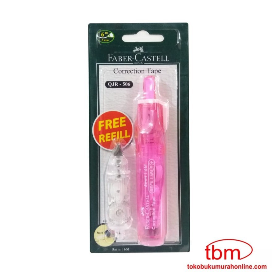 

Faber-Castell Correction Tape QJR 506 Pink Barrel 169452