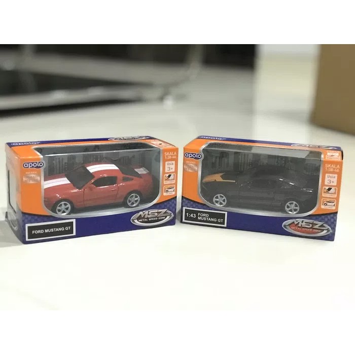 APOLO METAL SPEED ZONE 1:43 FORD MUSTANG GT KOLEKSI METAL DIECAST ORI