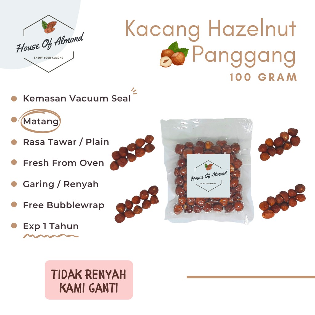 

Kacang Hazelnut Panggang 100gr