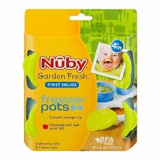 Nuby Garden Fresh Freezer Pots (Penyimpan MPASI)