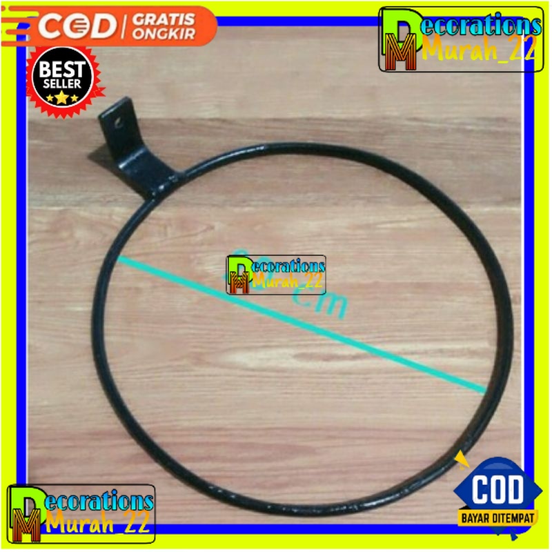 ring pot bunga basket / ring pot dindding besi