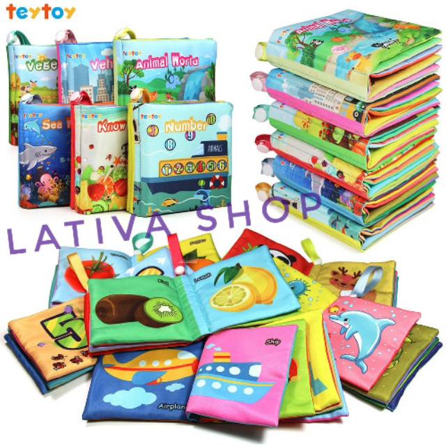 ECER !!! SOFT BOOK Buku Kain Bayi Satuan