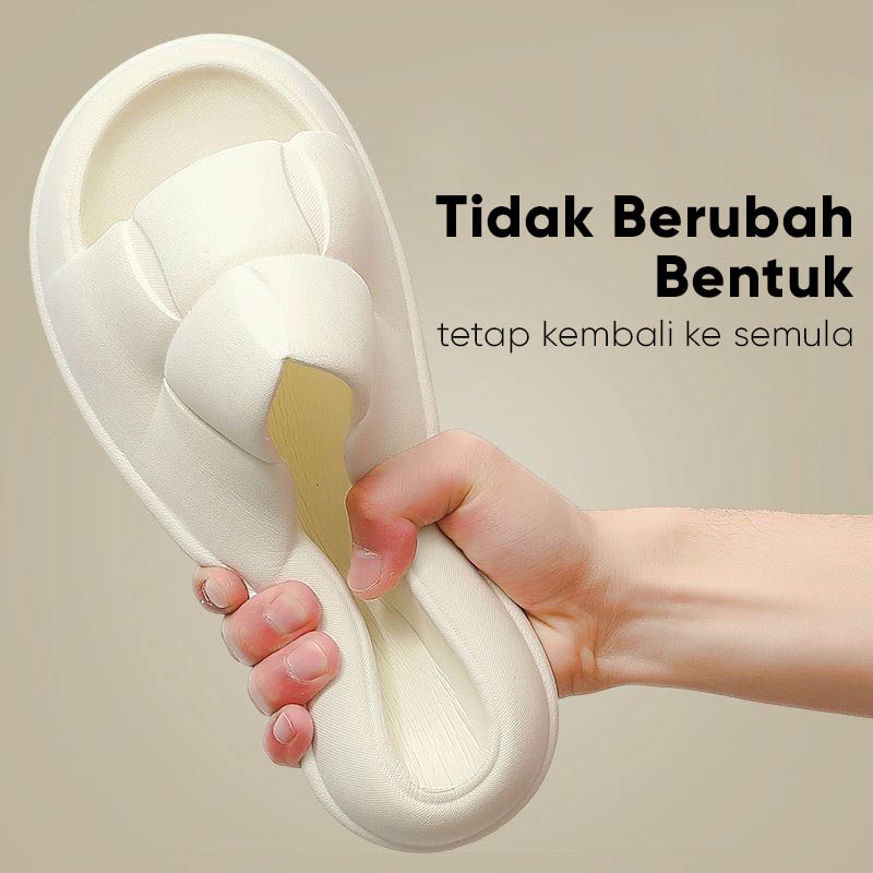 Lazy Bear Sandal Jelly Murah Anti Slip Rumah / Kamar Mandi H04 Sendal Slipper Empuk Comfy Pria Wanita Sandal Jelly Wanita Slop