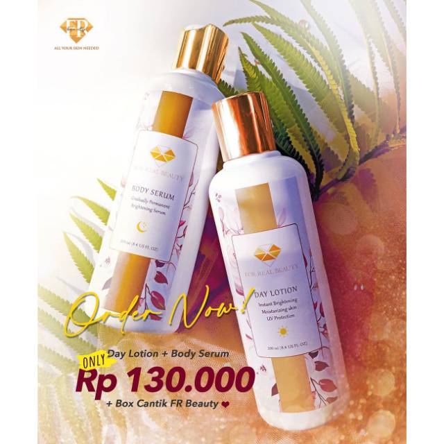 harga promo Fr beauty day lotion+body serum