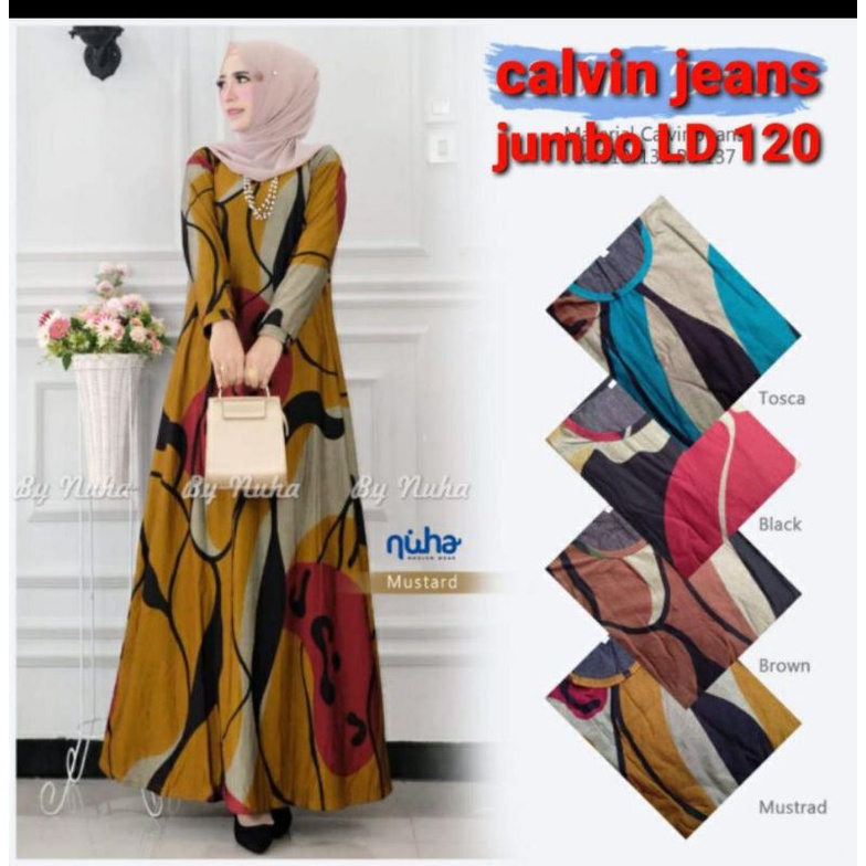 gamis calvin jeans mocca jumbo