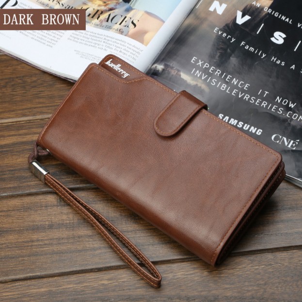 DOMPET PANJANG BAELLERRY FABINHO WA056B7 KULIT COKLAT BRANDED ORIGINAL MURAH PRIA BISA WANITA IMPORT