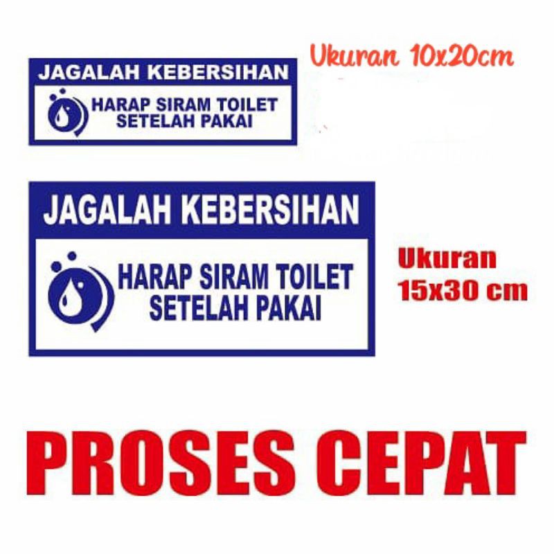 Jual Stiker Harap Siram Toilet Shopee Indonesia