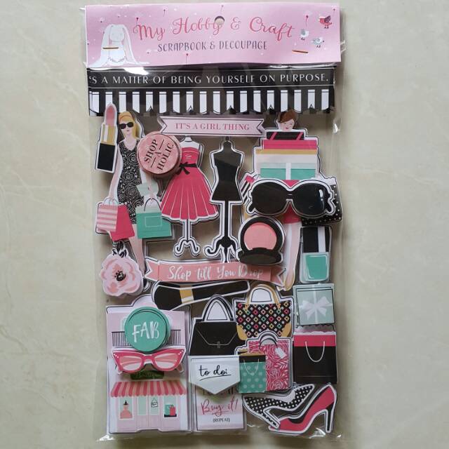 

Sticker Scrapbook 3d "Fashionista 1