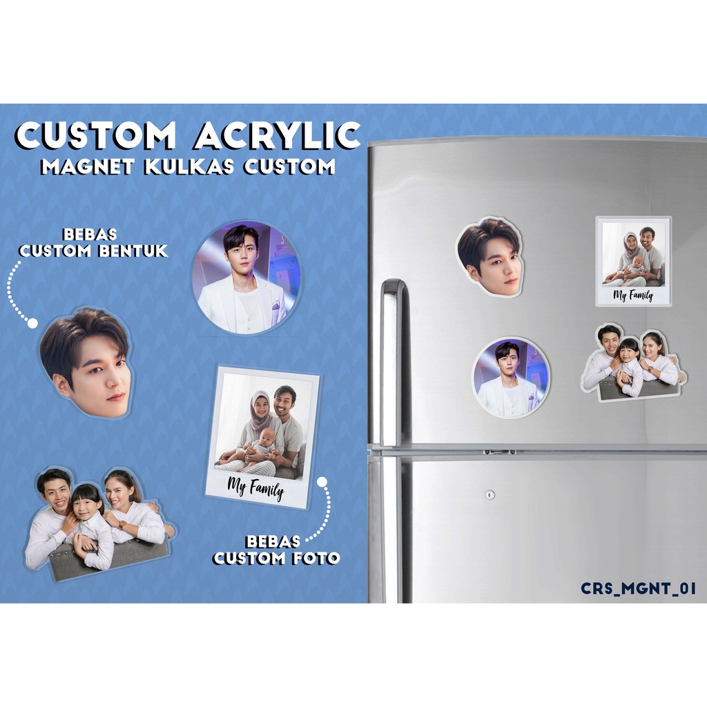 Jual Hiasan Kulkas Akrilik Custom Bebas Gambar / Foto Shopee Indonesia