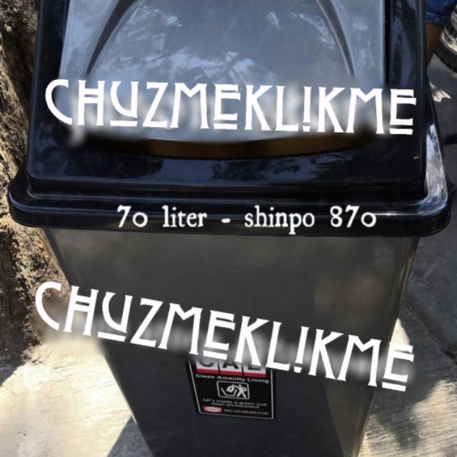Tempat Sampah Besar Shinpo 70 Liter/Tong sampah besar ayun (swing) Shinpo 70 liter/Tong sampah besar