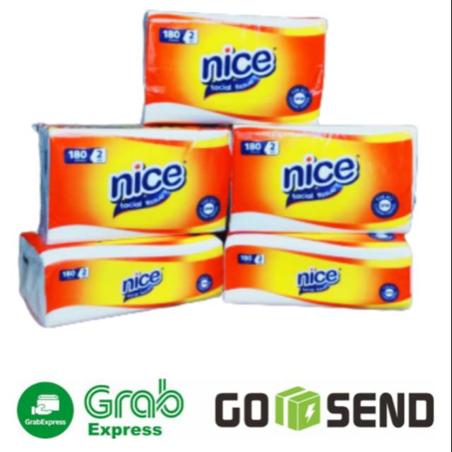 FACIAL TISSUE TISU NICE 180's 2ply