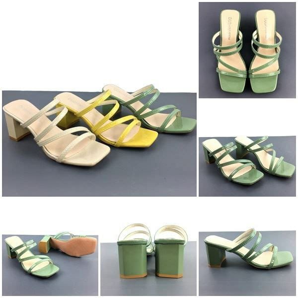 JSH 19308 (SIZE 35-39) RISCE SANDAL HEELS 6CM IMPORT WANITA CEWEK PEREMPUAN JAKARTA BATAM