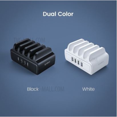 Charger wall Station dock orico 4 port usb-a 30w 2.4a smart fast charging with Phone holder duk-4p
