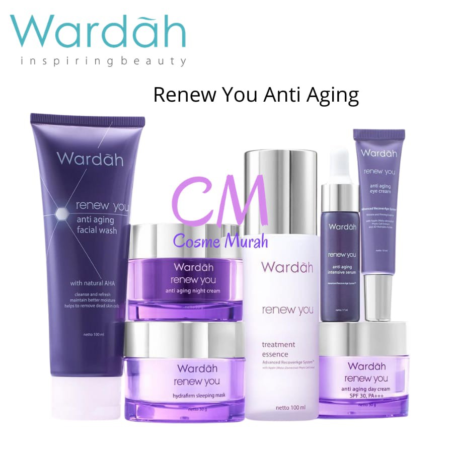 CM Wardah Renew You Anti Aging Series | Day Night Cream