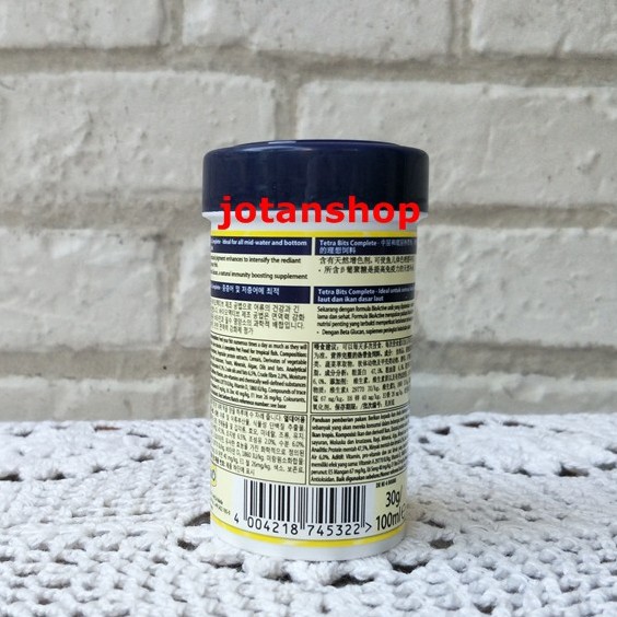 Tetra Bits tetrabits Complete Granules 30gr /100ml makanan pakan ikan hias