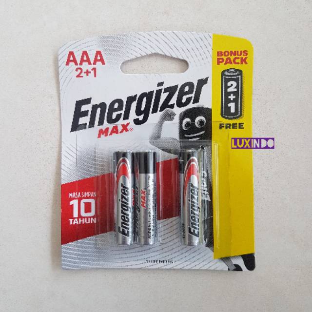 Baterai/Battery/Batere  Energizer Max AAA isi 3 pcs Promo