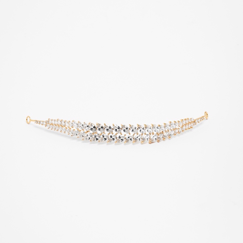 Sparklinc Allure Hairpiece ( Gold )