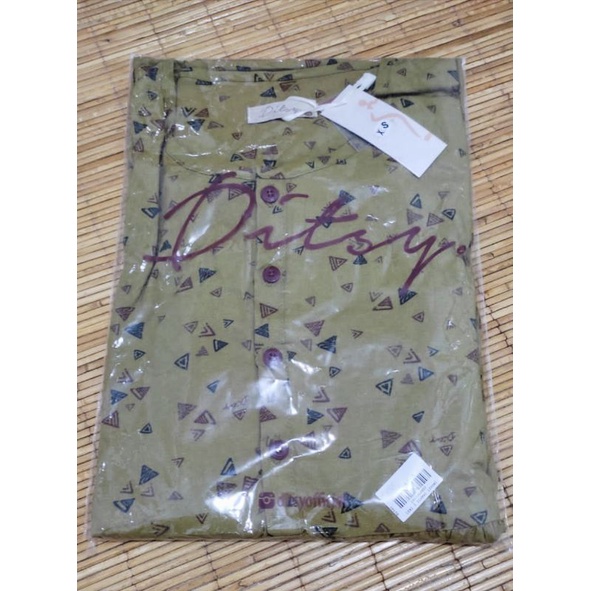 MAVIS GREENISH NIGHTGOWN DITSY