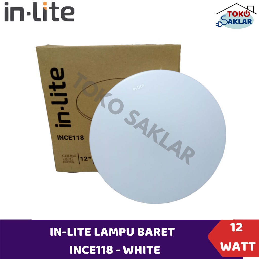 Lampu Baret Inlite Ceiling Light 12 Watt INCE118 12w