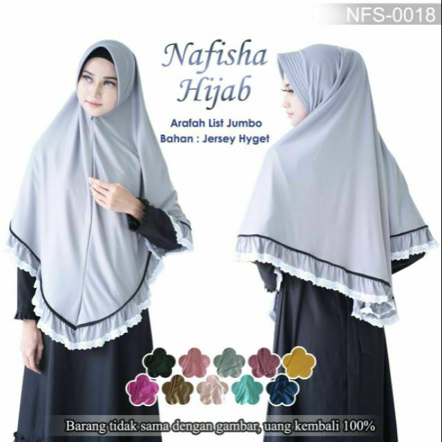 nafisha hijab jersey arafah