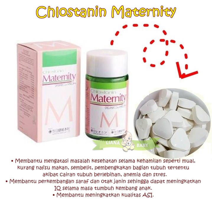 CHLOSTANIN MATERNITY ISI 120 TABLET VITAMIN IBU HAMIL DAN MENYUSUI exp bln 7 2024