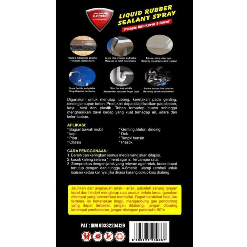 Semprot anti bocor atap rumah /rubber sealant waterproof/penambal bocor