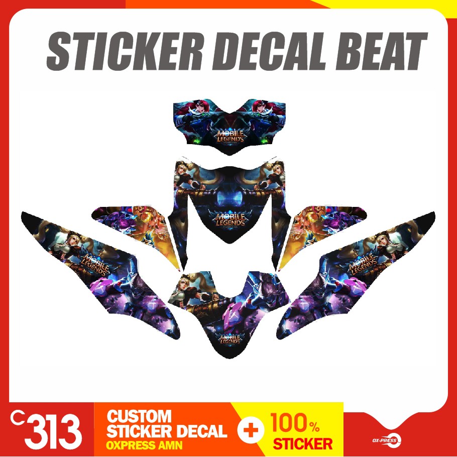 Stiker Striping Honda BEAT Custom Sticker (10)