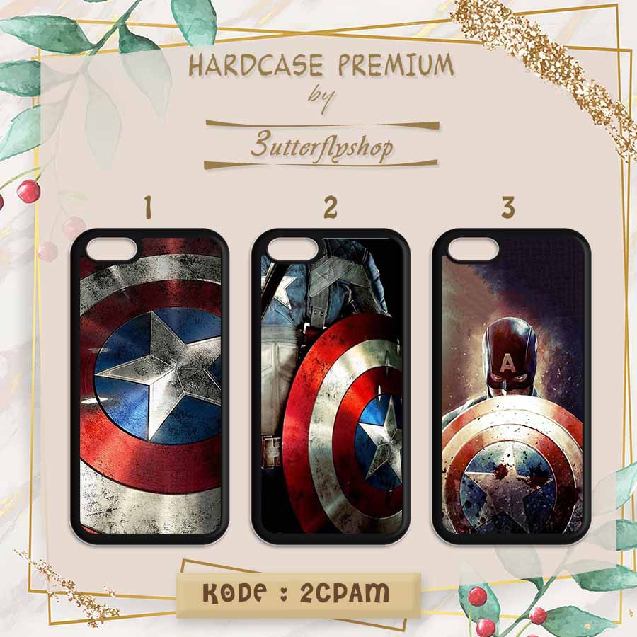 Hardcase Captain America case Oppo Vivo Realme Redmi Xiaomi Samsung iphone