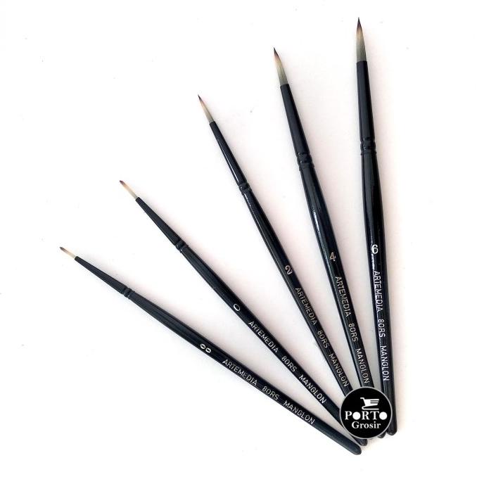 

TERBARUU!! Arte Manglon Watercolor Brush Set Kuas Cat Air Water Color 5 Pcs TERLARIS