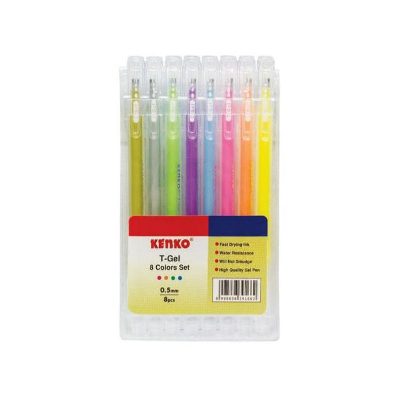 

Pulpen Gel Metalic/Kenko T-Gel 8 Warna