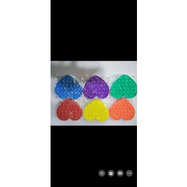 Pop it mini warna ukuran 12cm dengan kotak