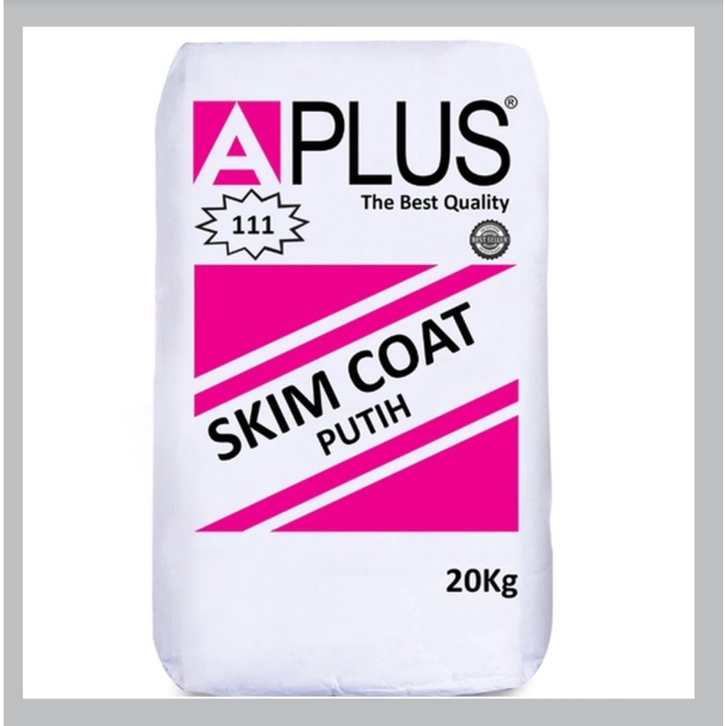 APLUS MERAH / Skim coat Putih 111 Harga Ecer per 1 KG