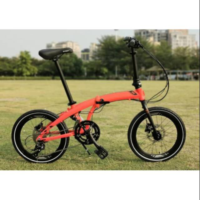 Sepeda lipat 20 ELEMEN COSMO Z8 2x8 Speed Shimano hidrolic